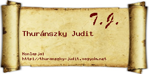 Thuránszky Judit névjegykártya